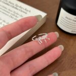 S925 Sterling Silver Bow Open Ring - Image 6