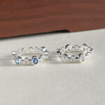 S925 Sterling Silver Oval Openwork Zirconia Ring - Image 4