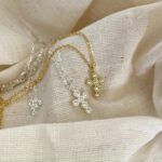 Sterling Silver Zircon Cross Necklace