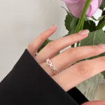 S925 Sterling Silver Openwork Heart Ring - Image 3