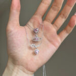 Pink Cloud Drop Necklace - Image 4
