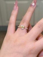 Gold Bow Heart Ring - Image 7