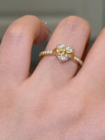 Gold Bow Heart Ring - Image 6