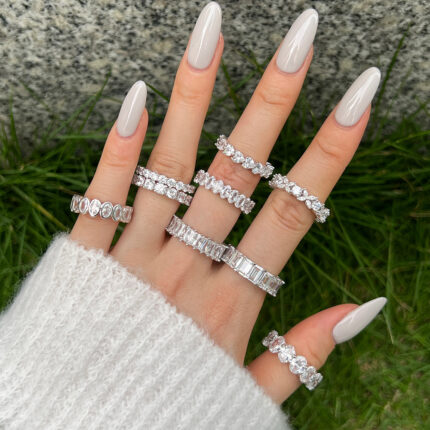 Sterling Silver Diamond Ring