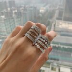 Sterling Silver Diamond Ring - Image 3