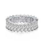 Sterling Silver Diamond Ring - Image 7