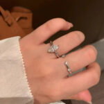 s925 High-quality rectangular ring with cultured pearl stone crafted from sterling silver - Image 5