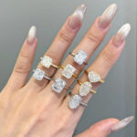 925 sterling silver 8A ice flower cut zirconia setting ring - Image 3