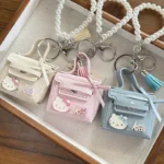 Mini Kitty Cat Pearl Chain Earphone bags