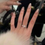 S925 Silver Cross Ring with Full Diamond Setting - Image 4