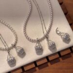 Pearl Flower Basket Pendant Necklace - Image 8